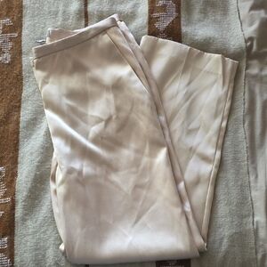 H&M Beige Satin Trousers